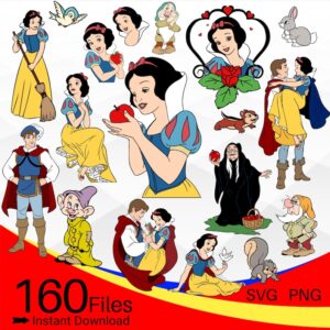 Snow White SVG Bundle, Snow White PNG