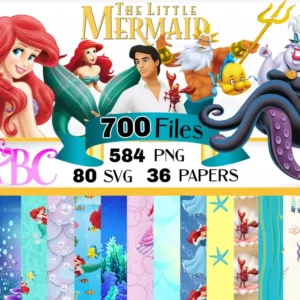 The Little Mermaid Clipart Bundle