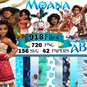 Moana PNG Clipart Bundle, Moana SVG