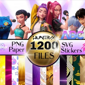 KPop Hunters PNG Sublimation Clipart Bundle