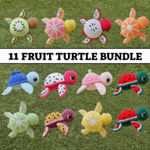 Fruit Turtle Crochet Pattern Bundle PDF Download